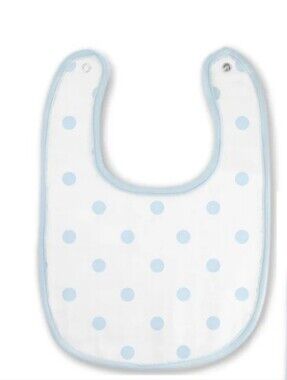 Swaddle Designs Blue Dot Muslin Baby Bib